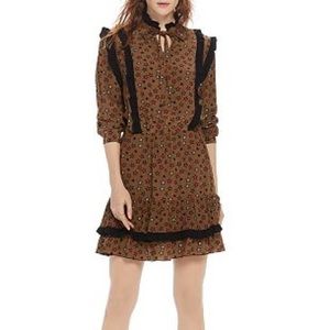 Scotch & Soda Star Print Prairie Dress Size XS